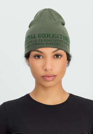 Alpha Industries, CONE ALPHA BEANIE UNISEX - Mütze - dark olive