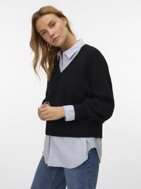 Vero Moda VMBOOM V NECK NOOS - Camisola - black