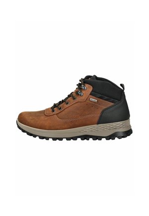 Lace-up ankle boots - h braun schwarz