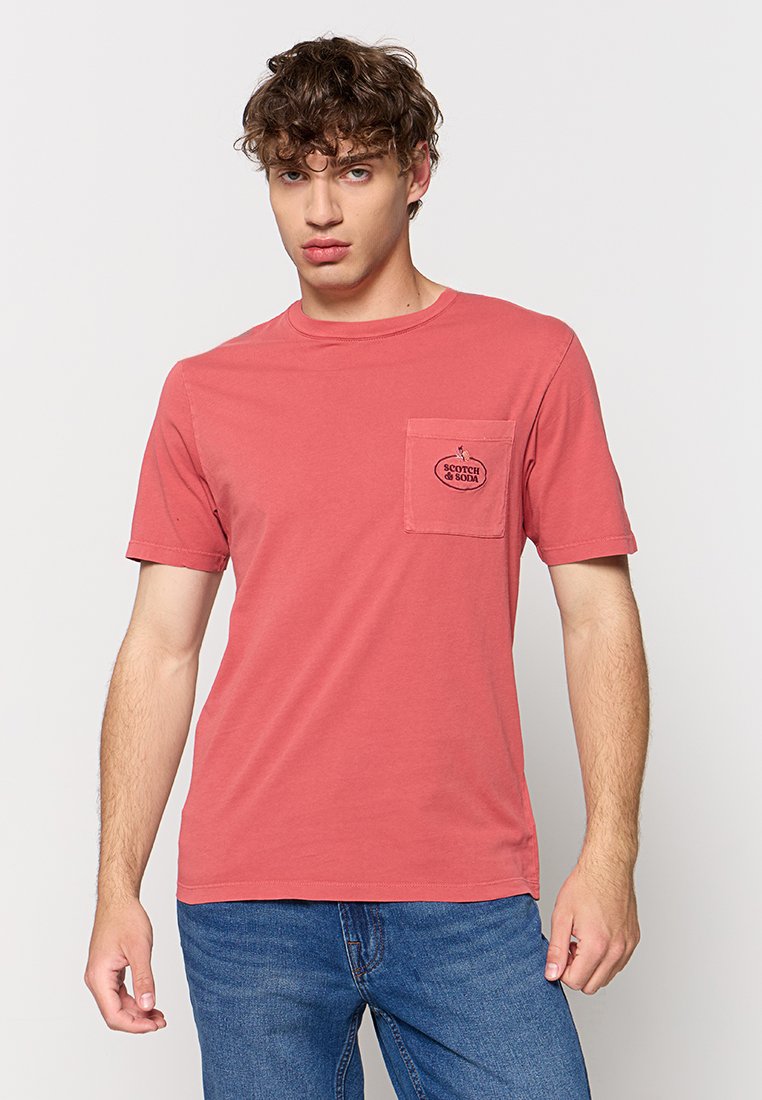 Scotch & Soda T-shirt basic rood Scotch & Soda T-shirt basic rood