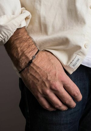 VIA CUBAN KETTENGLIEDER S UNISEX - Bracelet - schwarz