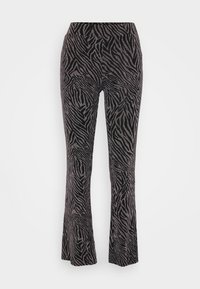 ONLSHINY FLARED GLITTER - Püksid - black/phantom