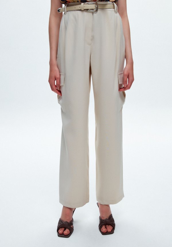 WIDE LEG  - Cargohose - beige