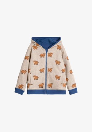 REGULAR FIT - APPLIQUÉ REVERSIBLE  - Bluză de molton cu fermoar - sky blue