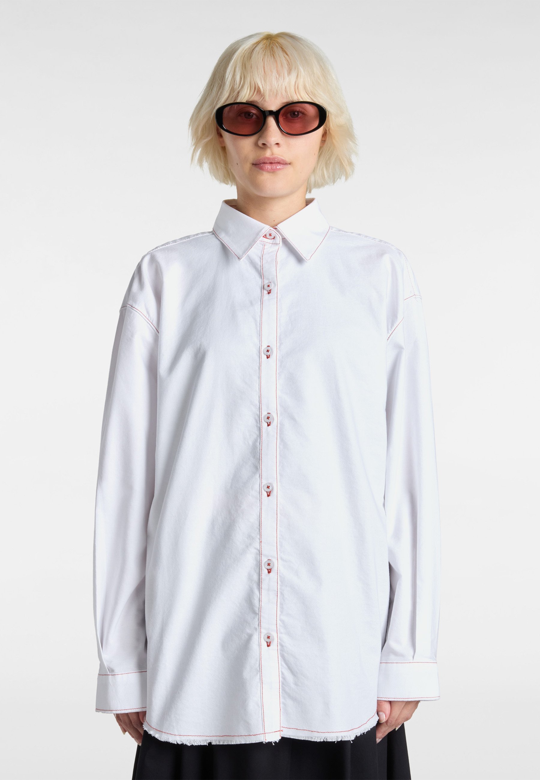 Vans GILLIAN GRAPHIC BUTTON DOWN - Button-down blouse - white - Zalando Vans GILLIAN GRAPHIC BUTTON DOWN - Button-down blouse - white - Zalando