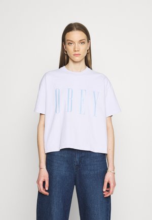 Obey Clothing Trükipildiga T-särk - lilac hint