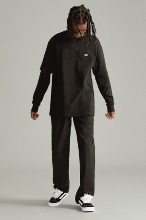 KNU SKOOL - Sneaker low - black white