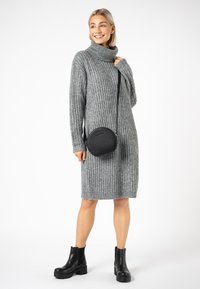 Sublevel ROLLKRAGEN - Strickkleid - dark grey