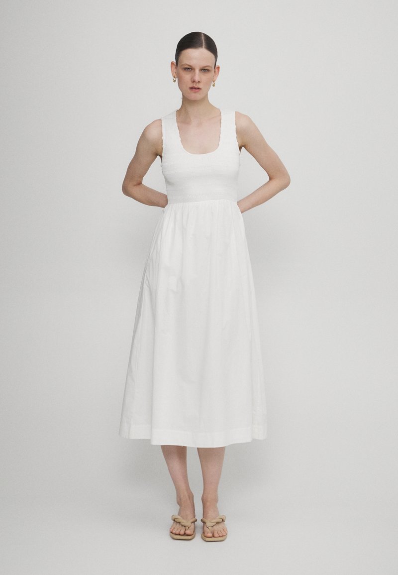 Faithfull the brand - MATERA MIDI DRESS - Vestito estivo - white, Ingrandire