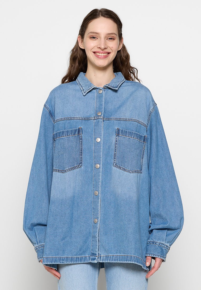 Replay Overhemdblouse blauw