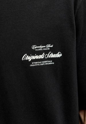 Jack & Jones, JORNORREBRO TYPO TEE SS CN SN PLS - T-shirt imprimé - black