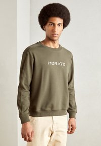 Antony Morato RELAXED FITWITH LATEX LOGO PRINT - Sudadera - dark green