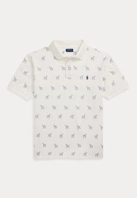 DOG-PRINT MESH POLO SHIRT - Pólóing - nevis