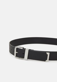 Zign LEATHER UNISEX - Cinturón - black/silver