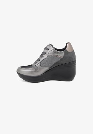QUEEN HELENA Sneakers van leer met sleehak, vrijetijdsschoenen voor QUEEN HELENA Sneakers van leer met sleehak, vrijetijdsschoenen voor