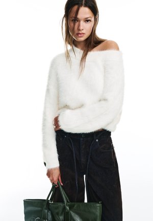 ASYMMETRIC - Striktrøje - beige