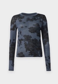 Tops ar garām piedurknēm - india ink forest camo