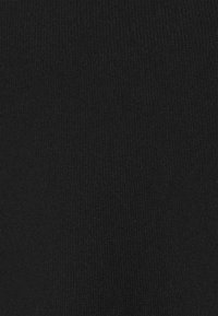 Black knitted fabric featuring a fine ribbed texture, even surface, and consistent coverage. No visible patterns or embellishments.