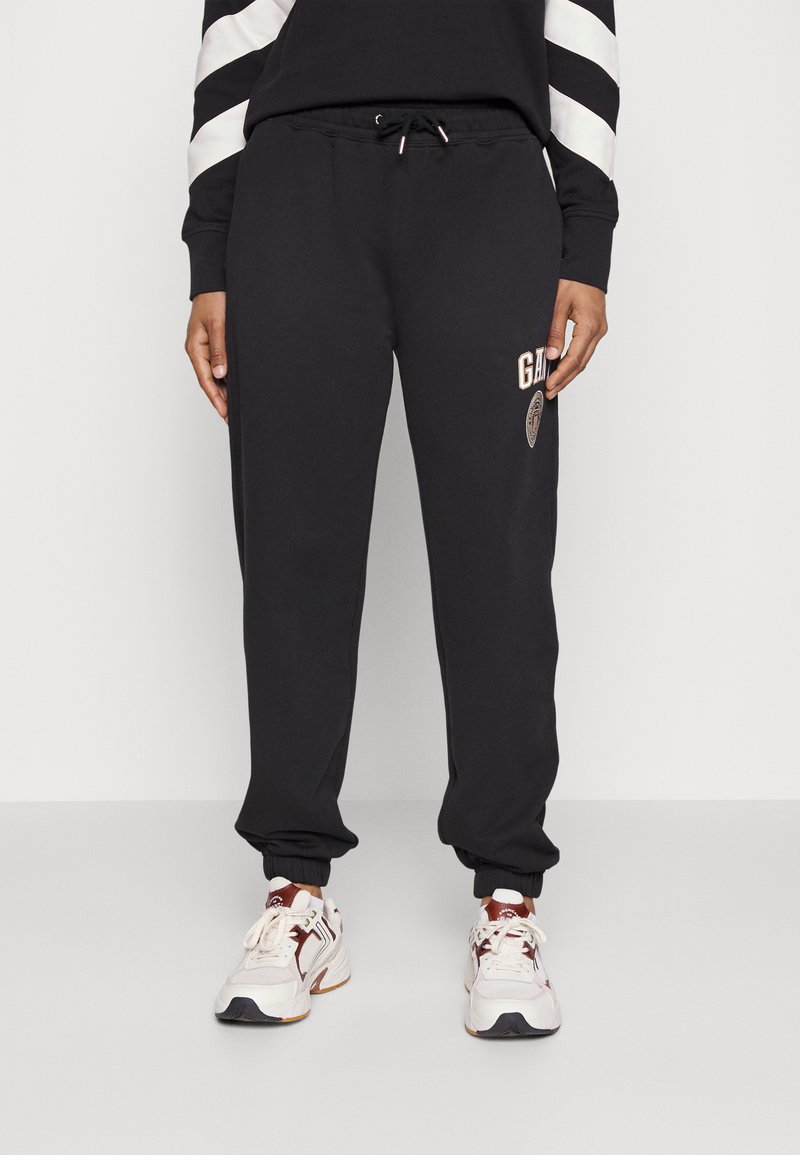 GANT CREST SHIELD PANTS Pantalon de survêtement ebony black/noir
