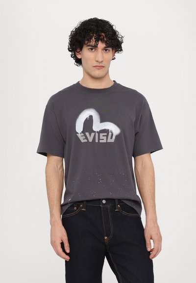 Evisu SEAGULL PRINTED POCKET - Blugi drepți - indigo