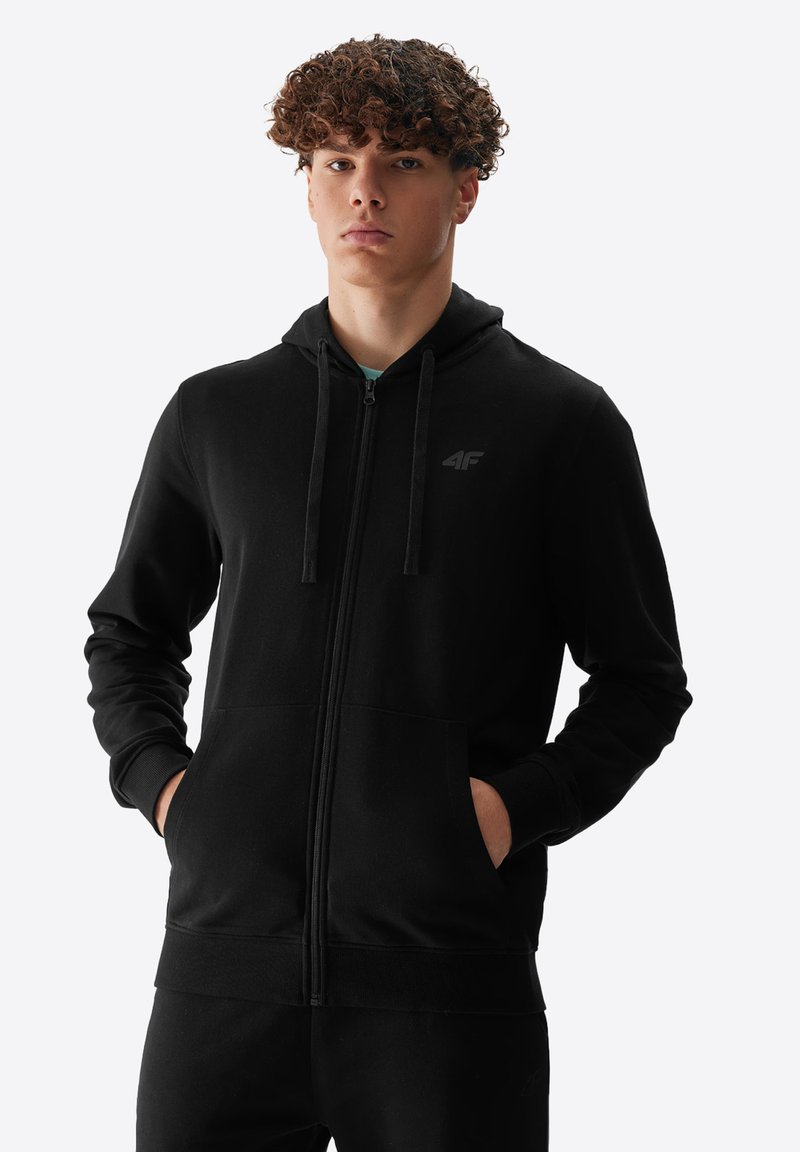 4F Felpa da Uomo con Cappuccio Grigio Melange XL