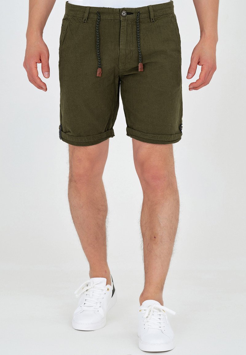 Indicode Heren Fife Jeans Shorts | Korte broek met 5 zakken Black M