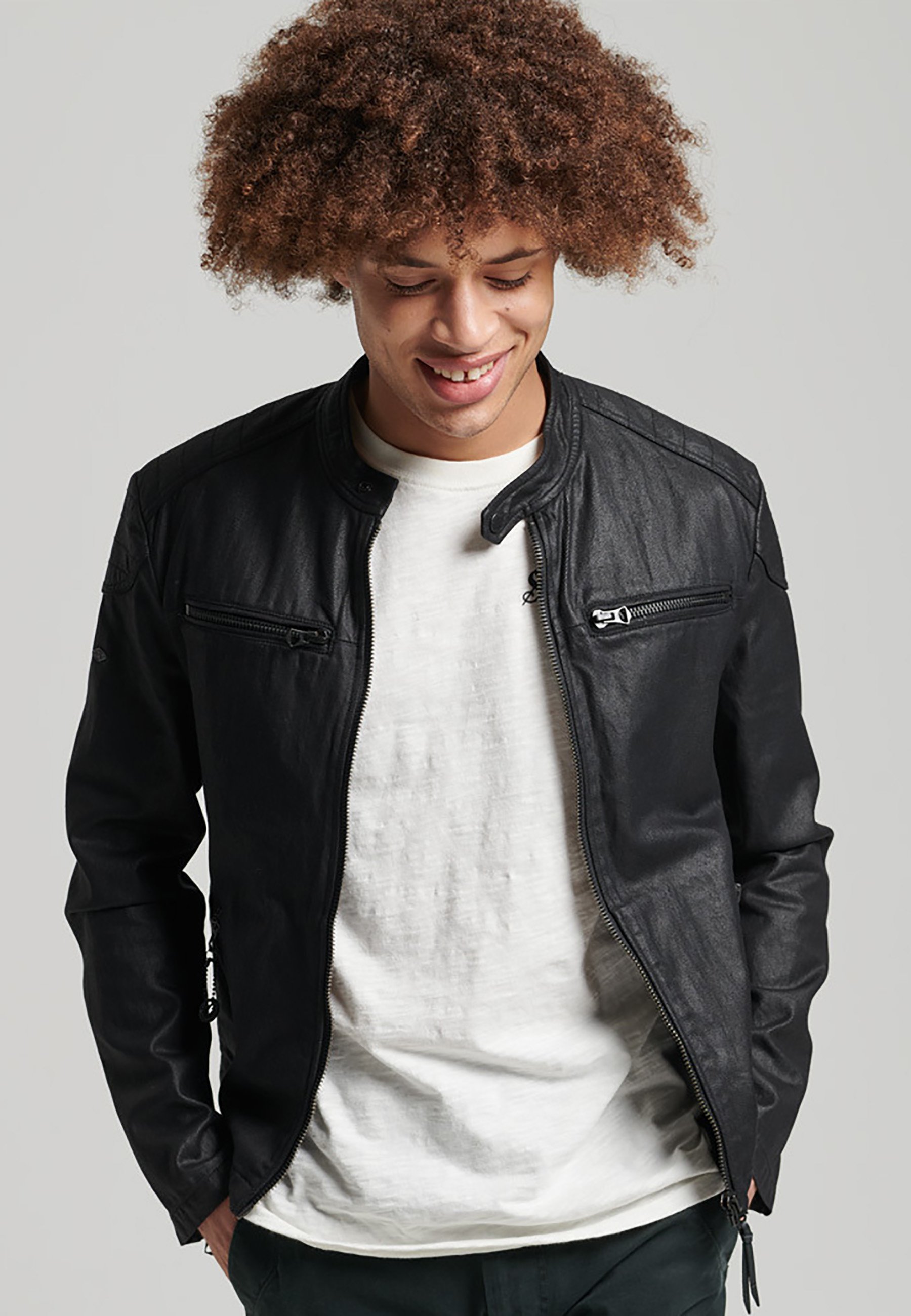 Superdry VINTAGE COATED - Denim jacket 