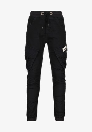 COLIVIER - Cargo trousers - deep black
