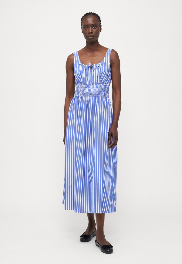 TIE SMOCKED MIDI DRESS - Day dress