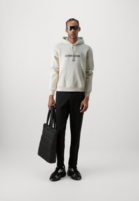 Guess Jeans HOOD REG AMERICA TRAD - Felpa - biscotti