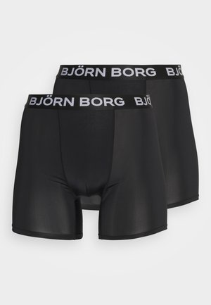 PERFORMANCE BOXER 2 PACK - Culotte - black