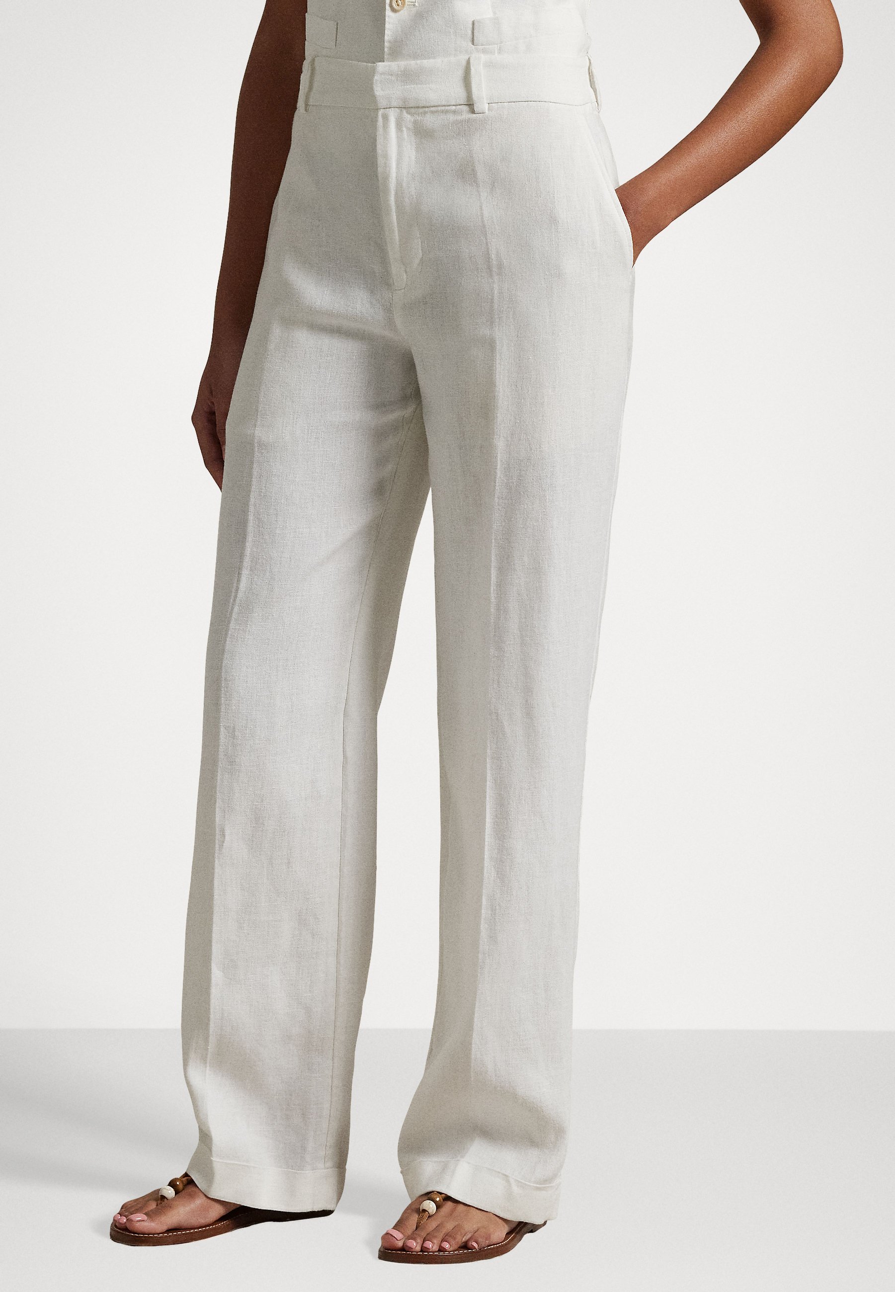Polo Ralph Lauren LINEN RELAXED STRAIGHT PANT - Trousers