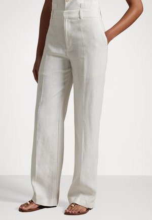 Polo Ralph Lauren LINEN RELAXED STRAIGHT PANT - Stoffhose - nevis