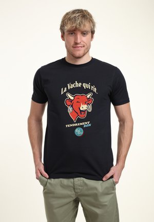 THE LAUGHING COW TENDREMENT BON - Print T-shirt - navy blue