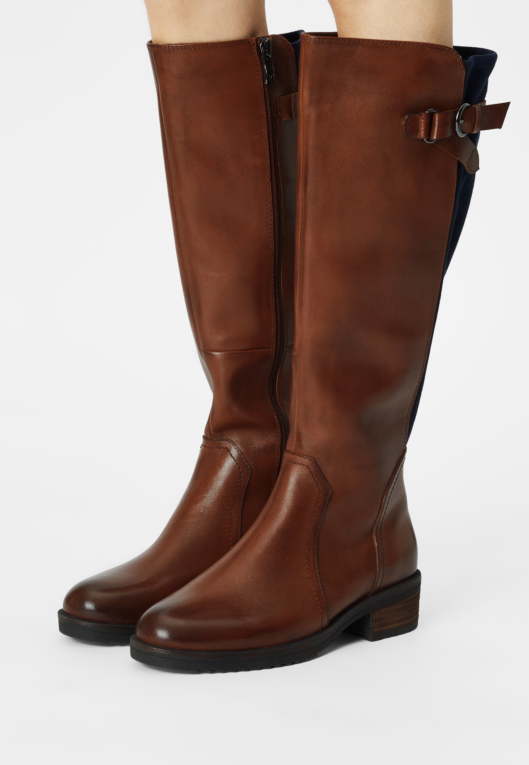caprice boots cognac