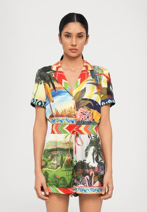 LEIGHTON PAJAMA ROMPER - Mono - island dreams