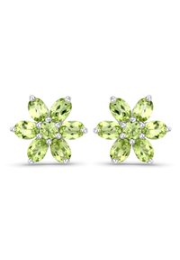 Rafaela Donata PERIDOT EDELSTEIN - Øreringe - silberfarben