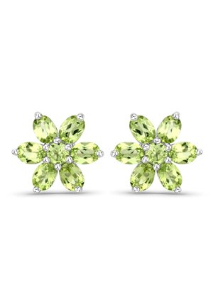 PERIDOT EDELSTEIN - Ohrringe - silberfarben