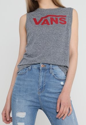 T-shirt con stampa - mottled grey