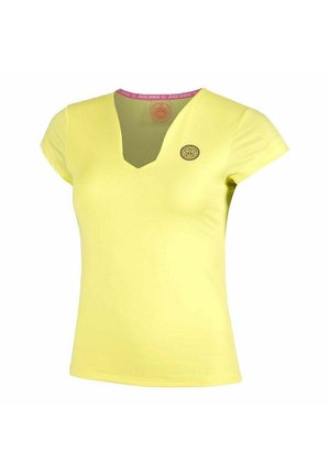 SPECTRUM V-NECK TEE - Sport T-shirt - yellow