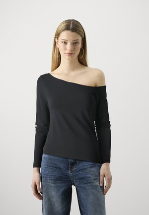 ONLLIVE LOVE ASSYMETRIC - Langarmshirt - black