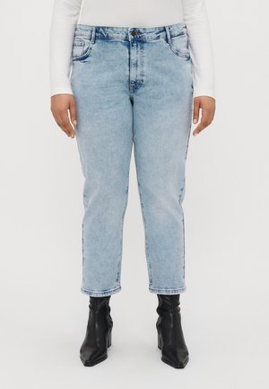 NMMONI CURVE - Slim fit jeans - light blue denim