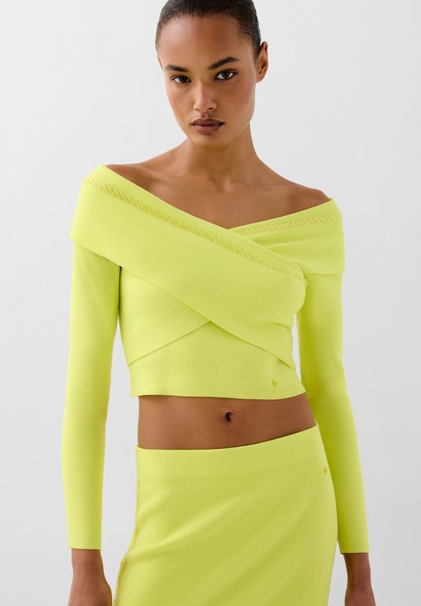 STRASS - Strickpullover - lime