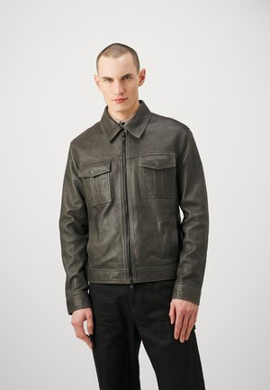 PHOENIX - Lederjacke - dark grey