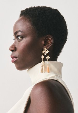 Next, FLORAL DROP STUD - Earrings - gold-coloured