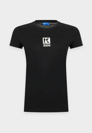 Karl Lagerfeld Jeans, LOGO TEE - Тениска с щампа - black