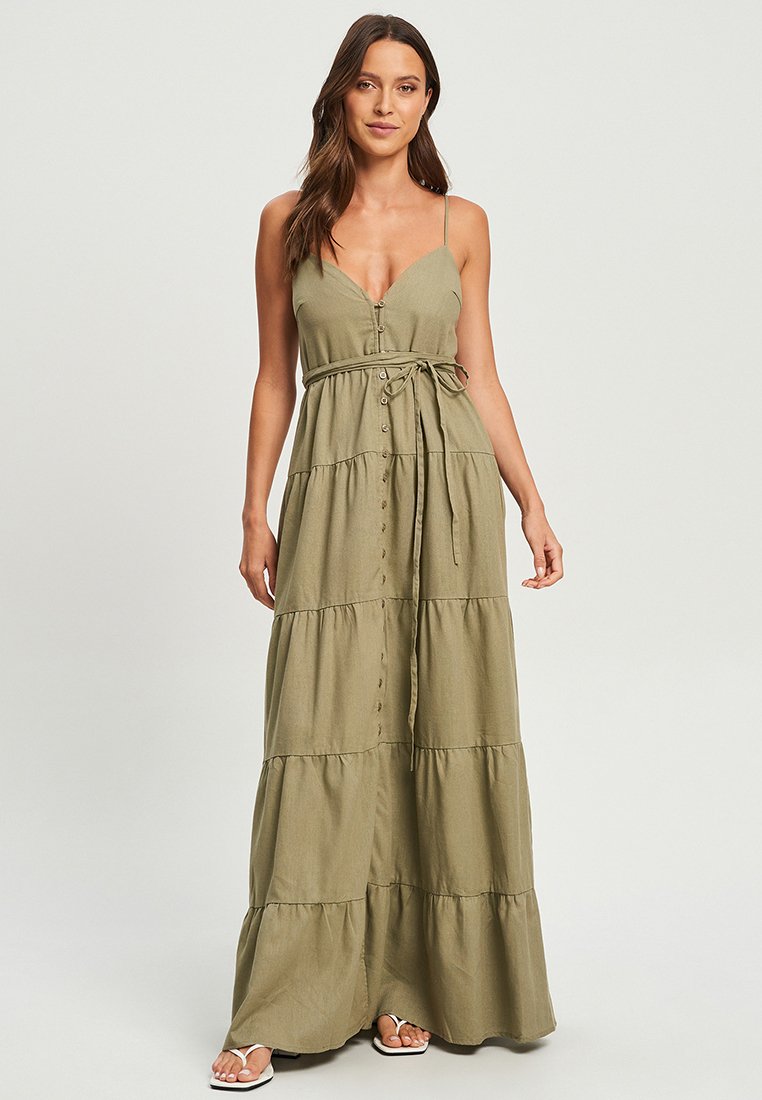 CALLI ANDRIA Maxi dress khaki/dark green Zalando.ie