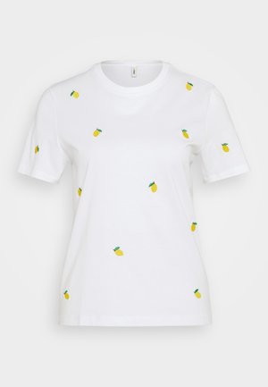 ONLY Tall ONLKETTY O NECK - Print T-shirt - bright white