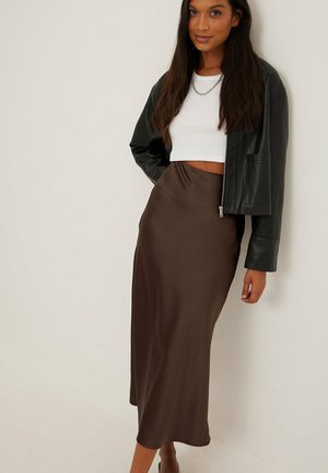 NA-KD Falda acampanada - brown