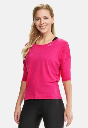 ULTRA LEICHTES - 3/4-ARM - Long sleeved top - deep pink